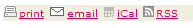 iCal and RSS buttons